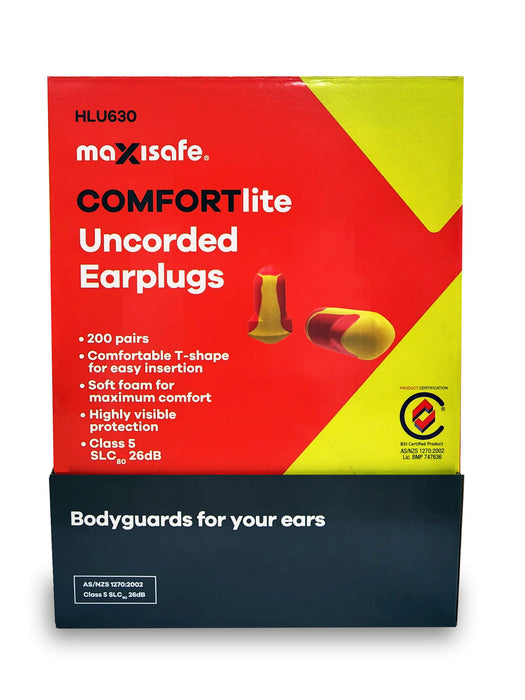 Ear Plugs Comfortlite T-shaped Uncorded Class 5 - Box Of 200 Pairs