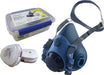 Respirator Half Mask Silcone Painters Kit Large With A1p2 Cartridges Maxisafe