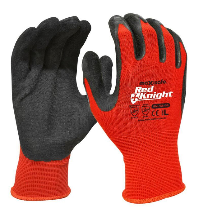 Gloves Synthetic Red Knight Latex Gripmaster [size:xlarge]