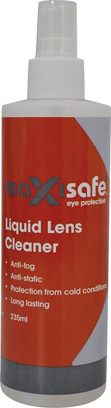 Lens Cleaning Solution With Spray Head Maxisafe 235ml