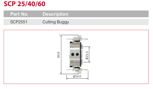 Plasma Roller Guide Suit Pt60/65 Torches Ea