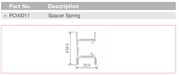 Plasma Spacer Spring Suit Cebora A90/101 & Trafimet A140 / A141 Ea