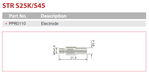 Plasma Electrode Trafimet S25 / S45 Pk Of 5