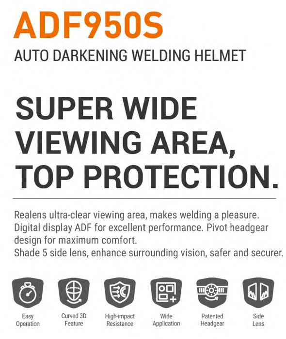 Welding Helmet Tecmen Iexp 950 Xlarge Lens