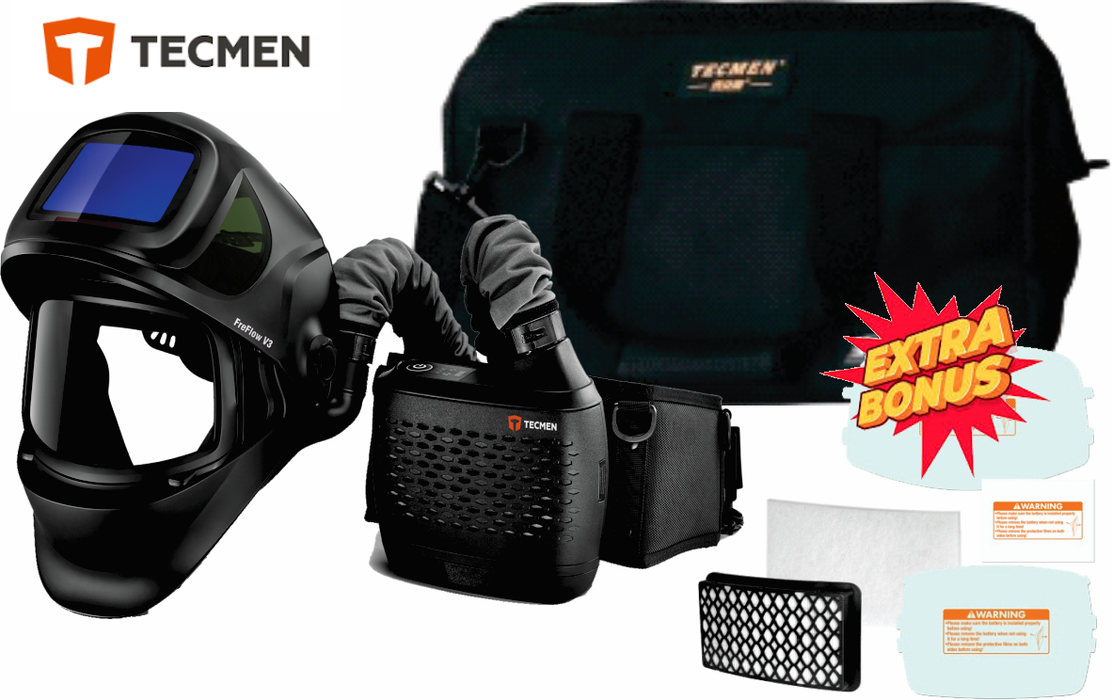 Welding Helmet Tecmen Papr Freflow V3 System With 950s Xlarge Lens