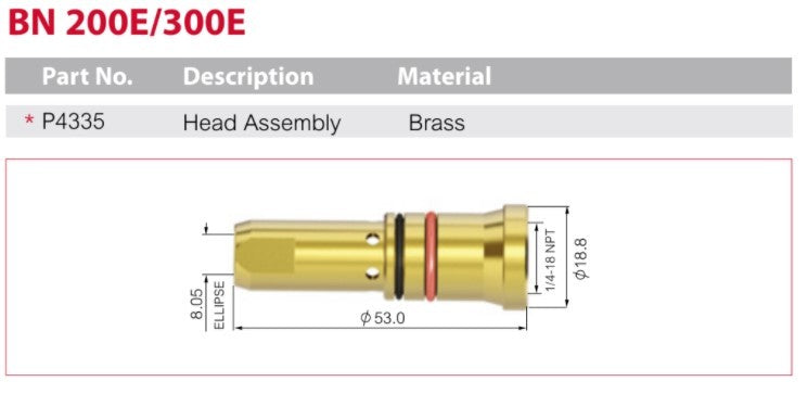 Mig Tip Adaptor Bernard Style 200 / 300 Pk Of 2