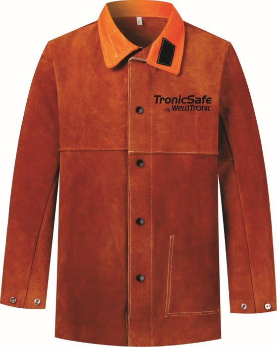 Welding Jacket Leather Body + Arms Fr Back Tronicsafe