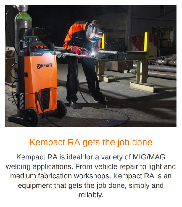 Kemppi Kempact Ra 323r Mig Welder Package 415v Lcd Regular Control Panel